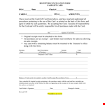 Gift Card Receipt Reconciliation - Manage and Track Receipts with Easy Reconciliation example document template