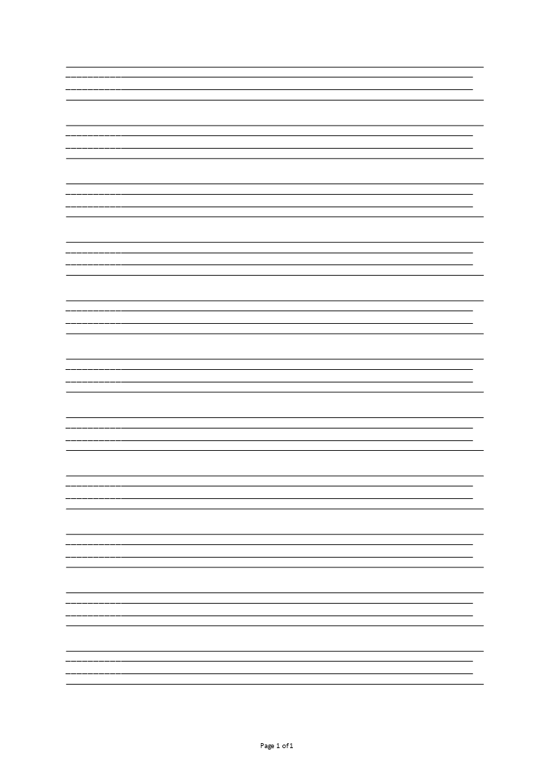 printable lined paper template Main Image printable lined paper template
