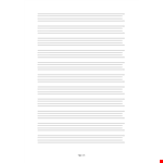 Printable Lined Paper Template example document template