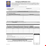Interactive Employee Emergency Notification Form example document template