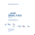 Project Gap Analysis Template example document template