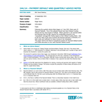 Optimized Meta Title: "Payment Advice and Tips - Essential Notes and Advice for Managing Payments example document template