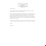Job Application Letter For Assistant hr example document template