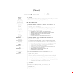 Software developer resume example document template
