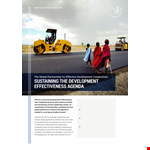 Development Effectiveness Agenda example document template