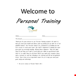 Thank You Letter for Personal Trainer - Achieving Your Training Goals in Personalized Sessions example document template