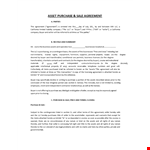 Professional Purchase Agreement Template - Simplify Buyer-Seller Transactions example document template
