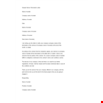 Sample Service Termination Letter Template example document template 