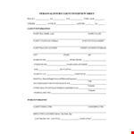 Example Of Interview Sheet example document template 
