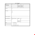 Sales Call Report Form Template - Streamline Your Contact Tracking and Improve Results example document template