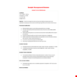 Mba Graduate Fresher Resume Template example document template