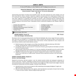 Senior Sales Manager Resume example document template