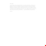 Reject Counter Offer Letter Example example document template 