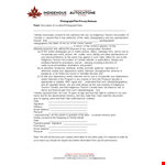 Canada Tourism: Location Release Form for Indigenous Photography example document template
