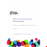 Strategic Digital Marketing Plan Cdvevgoyp example document template