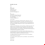 Officer cover Letter example document template