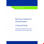 Effective Root Cause Analysis Template for Accurate Reports | Find the Cause example document template