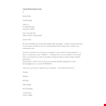 Formal Meeting Request Letter Sample example document template