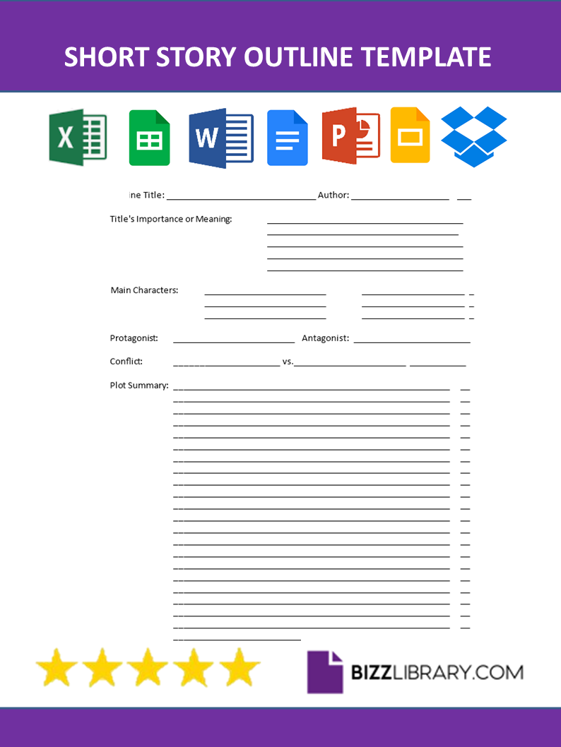 short story outline template example