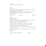 Lawyer Resume example document template