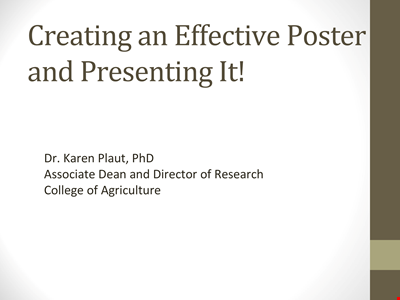 Professional Poster Presentation Template