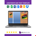 Juneteenth Poster example document template 