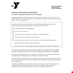 Request For Financial Assistance Letter Template example document template