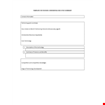 Create a Powerful Executive Summary | Technology Document Template example document template