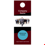 Customizable Door Hanger Template for Effective Marketing example document template