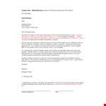 Effective Employee Warning Letter Template - Improve Work Performance example document template