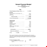 Sample Budget Proposal Download Pmxxvgw example document template