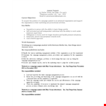 Marketing Campaign Analyst Resume example document template