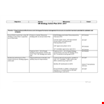 Hr Strategic Action Plan example document template 