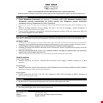 Project Manager Resume Sample example document template