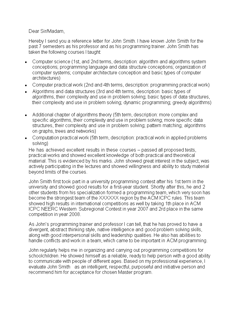 Teacher Recommendation Letter Template Practical Algorithm Solving teacher-recommendation-letter-template-practical-algorithm-solving