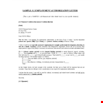 Sample Employment Authorization Letter for Choosing Spouse Employment example document template