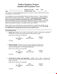 Examples Of Self Evaluation For Progress And Competency Making 