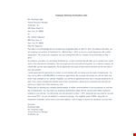 Employee Voluntary Termination Letter Template example document template