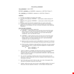 Create a Secure Prenuptial Agreement Template - Protect Both Parties example document template