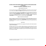 Florida Divorce Agreement Between Husband and Wife - Free Template example document template