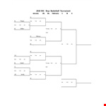 Free Basketball Tournament Bracket Template - January Tournament example document template