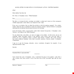 Model Letter For Imposition Of Disciplinary Action example document template
