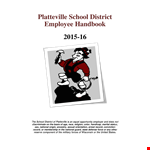 Sample School Employee Handbook: Essential Guidelines for District Employees example document template 