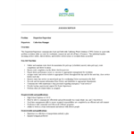Dispatch Supervisor Job Description example document template