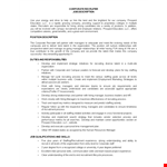 Corporate Recruiter Job Description | Free PDF Template for Hiring and Developing Corporate Talent example document template 