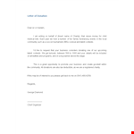 Support Your Community with a Donation Request Letter example document template