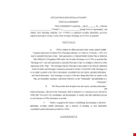 Legal Vendor Agreement Template - Simplify the Process for Subscriber example document template 