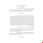 Legal Vendor Agreement Template - Simplify the Process for Subscriber example document template