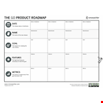 Product Roadmap Template - Streamline Your Planning Process with Essential Features example document template