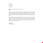 Letter of Introduction - Purpose for Enterprises | Grayson, England example document template